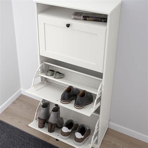 shoe cabinet with 3 compartments